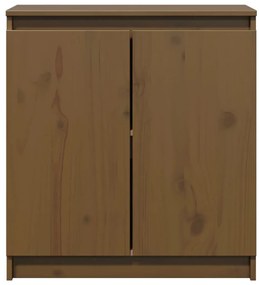 Armário de apoio 60x36x65 cm pinho maciço castanho-mel