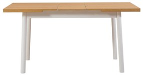 Conjunto de Mesa de Jantar Extensível Oliver – Branco – Mesa: 120x77x7