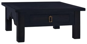 vidaXL Madeira de centro 68x68x30 cm mad. de mogno maciça preto-claro