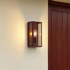 Lanterna de parede exterior clássica vermelha IP44 - Rotterdam