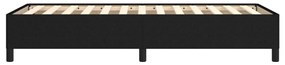 Estrutura de cama sem colchão 90x200 cm tecido preto