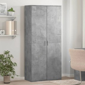 vidaXL Armário para sapatos 80x39x178cm contraplacado cinzento cimento
