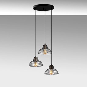 Candeeiro de Teto Dopo – Preto Antigo – 44 x 44 x 114 cm