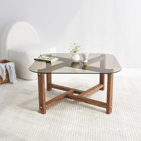 Mesa de Café Zen - Cor Carvalho - 80x40x80cm