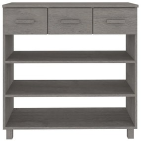Mesa consola HAMAR 90x35x90 cm pinho maciço cinza-claro