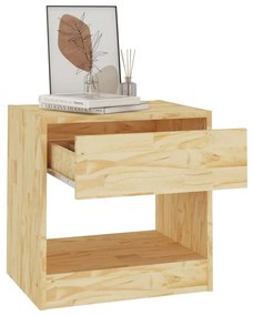 Mesa de cabeceira 40x31x40 cm madeira de pinho maciça
