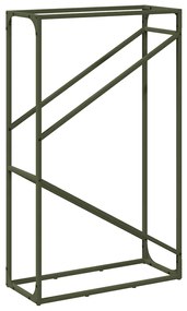 Suporte para lenha aço laminado a frio verde azeitona
