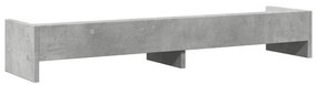 Suporte monitor 100x24x16 cm derivados madeira cinzento cimento