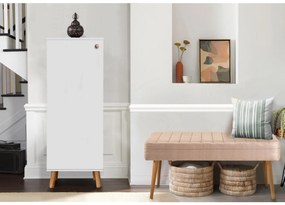 Conjunto de Mobiliário de Entrada Vegas – Branco e Pedra – Sapateira 5