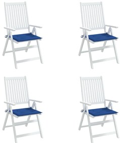 Almofadões p/ cadeiras jardim 4 pcs 50x50x3 cm oxford azul real