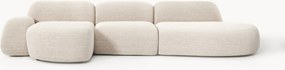 Sofá de canto modular em bouclé Wolke (4 lugares)