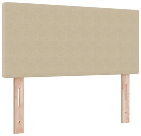 Cama Box com Colchão Verde Claro Cinza 120x200 cm Tecido de Veludo Cot