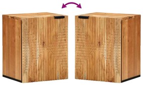 Armário de Banheiro vidaXL Castanho, preto
