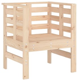 Cadeiras de jardim 2 pcs 61,5x53x71 cm madeira de pinho maciça