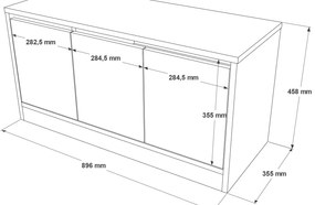 Sapateira MR2 – Carvalho – 89,6 x 45,8 x 35,5 cm