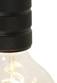 Candeeiro de suspensão de design preto de 9 luzes - Cavalux Moderno