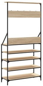 Conjunto de Entrada - Bengaleiro c/ arrumação calçado 90x34x184 cm car