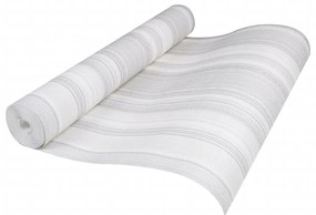 Papel parede 3D c/ padrão riscas 10x0,53 m não-tecido cinza
