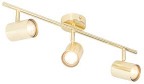 Candeeiro de teto moderno latão 3 luzes ajustáveis - Jeana Moderno