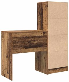 Mesa com Armazenamento Madeira Velha Madeira Derivada