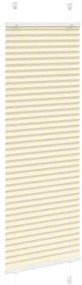 Creme Plissada Cega 45x100 cm Largura Tecido 44,4 cm Poliéster
