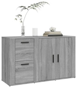 Aparador 100x33x59,5 cm derivados de madeira cinzento sonoma