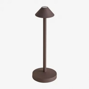 Lâmpada De Mesa Led Sem Fios Em Ferro Emilija Castanho Café - Sklum