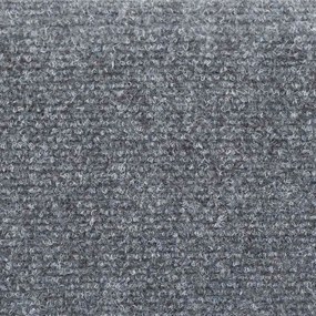 Tapetes de escada autoadesivos 5 pcs 56x17x3 cm cinzento-claro