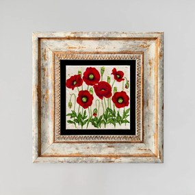 Pintura Decorativa em Moldura TC357225 – Multicolor – 20 x 20 cm