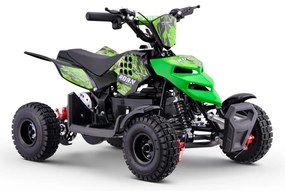 Mini Moto 4 elétrica para crianças Roan Raptor R4 500W Verde