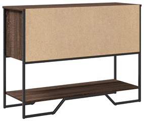 Mesa consola 100x35x74,5 cm derivados madeira carvalho castanho