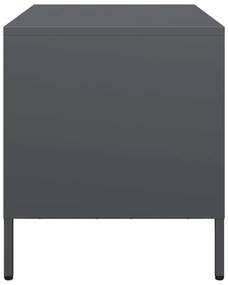 Móvel de TV 68x39x43,5 cm aço laminado a frio antracite