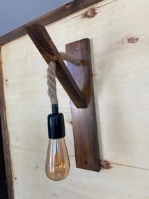 Candeeiro de Parede Ahsap – Nogueira – 23 x 9 x 45 cm
