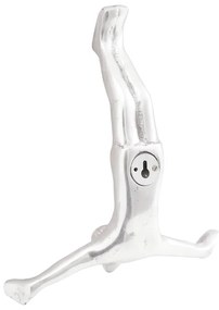 Escultura vidaXL Prateada 22x8x25 cm Homem Caindo