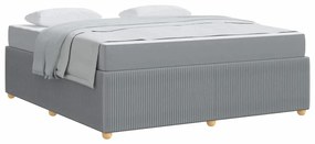 Estrutura da Cama Outros Cinzento-claro 180 x 200 cm tecido