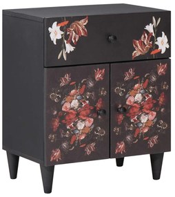vidaXL Mesa-de-cabeceira com gaveta Multicolor 50 x 33 x 60 cm