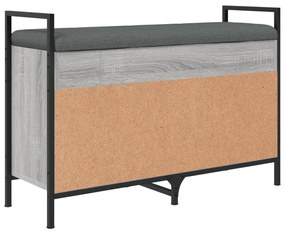 Banco sapateira 85,5x32x57,5 cm derivados madeira cinza sonoma