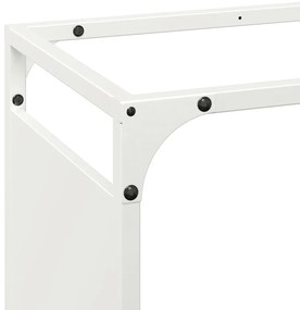 Suporte para lenha 90x28x90 cm aço laminado a frio branco