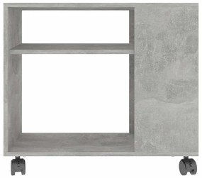 Mesa de apoio 70x35x55 cm madeira processada cinza cimento