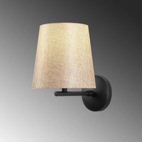 Candeeiro de Parede Profil – Preto e Creme – 18 x 22 cm
