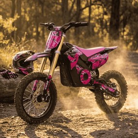 Mini moto elétrica para crianças 1800W Roan 903 batería litio 48V 13Ah Rosa