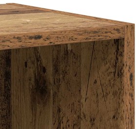 Gabinete para TV com prateleira Madeira antiga 37 x 37 x 72 cm
