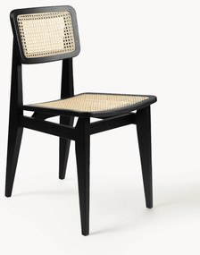 Cadeira de jantar em madeira de carvalho em vime vienense C-Chair