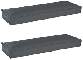 vidaXL Conjunto de Almofadas para Palete 2 pcs Antracite