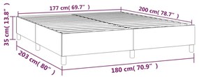 Estrutura de cama com molas 180x200 cm veludo verde-escuro