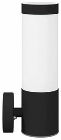 Luzes de Parede Externas vidaXL 2 pcs Aço Inoxidável Preto IP44