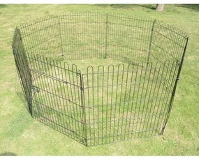 Parque para cães e outros animais de estimação - 8 vedações 71 x 61 cm