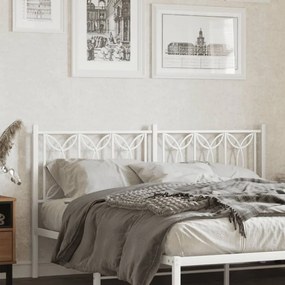 Cabeceira de cama 150 cm metal branco