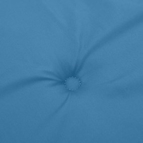 Almofadão p/ banco jardim 150x50x7 cm mesclado tecido azul