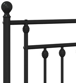 Cabeceira de cama 180 cm metal preto